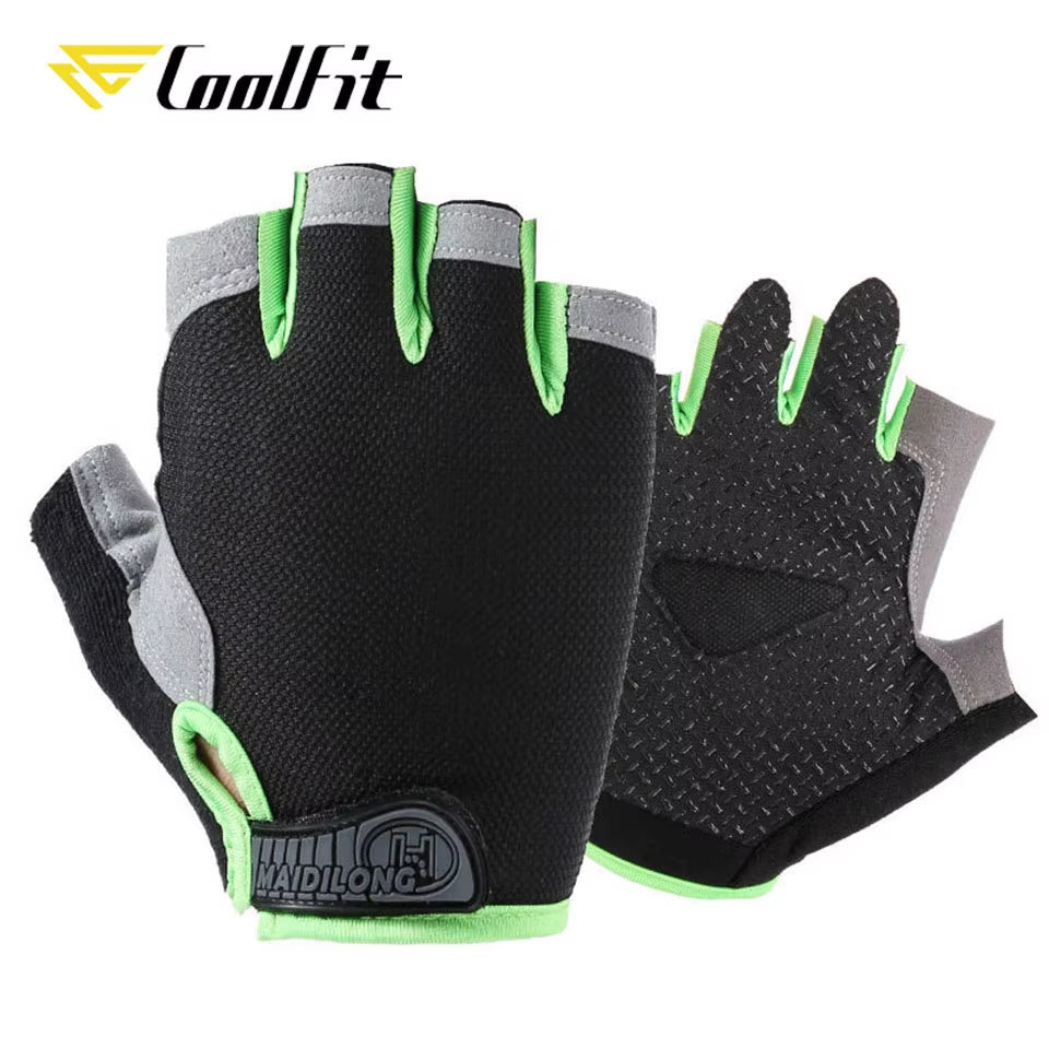 Breathable Fitness Gloves Silicone Palm Hollow Back Gym Gloves Weightlifting Workout Dumbbell Crossfit Bodybuilding