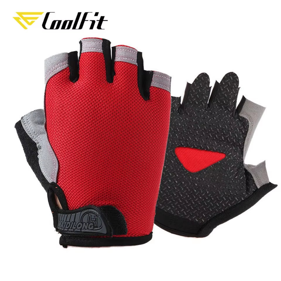 Breathable Fitness Gloves Silicone Palm Hollow Back Gym Gloves Weightlifting Workout Dumbbell Crossfit Bodybuilding