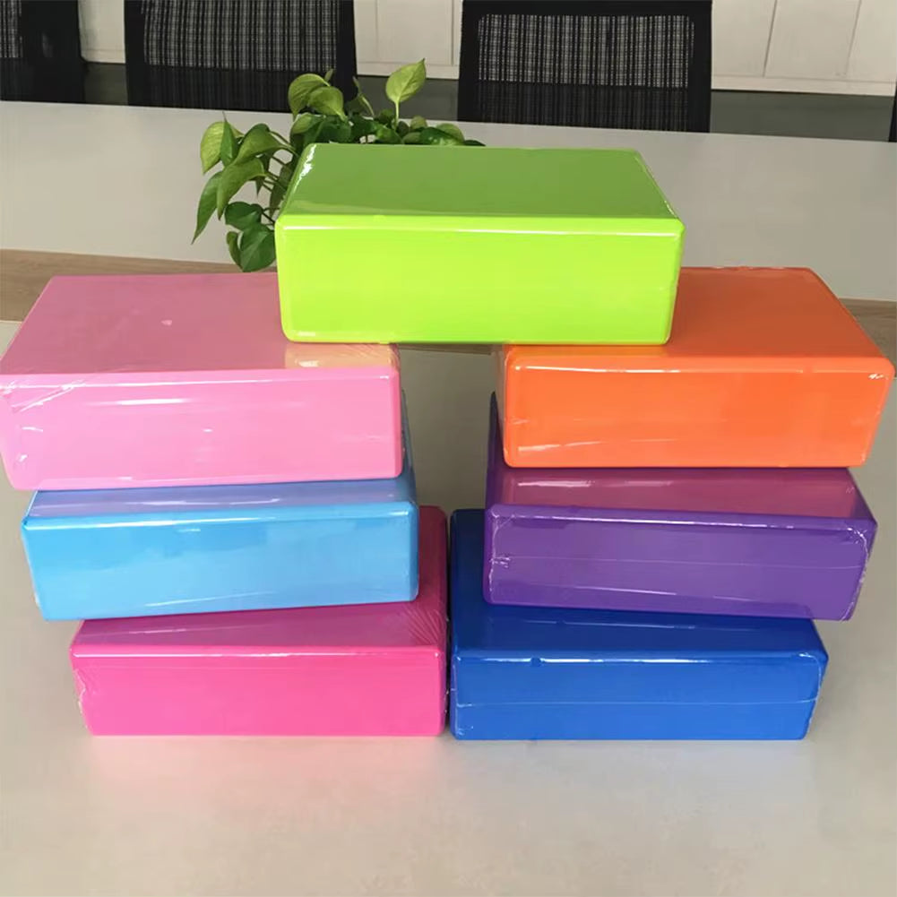 2Pcs Yoga Block EVA Foam Brick Stretching Aid Gym Pilates Exercise Fitness Tool Yoga Block Exercise Fitness Sport