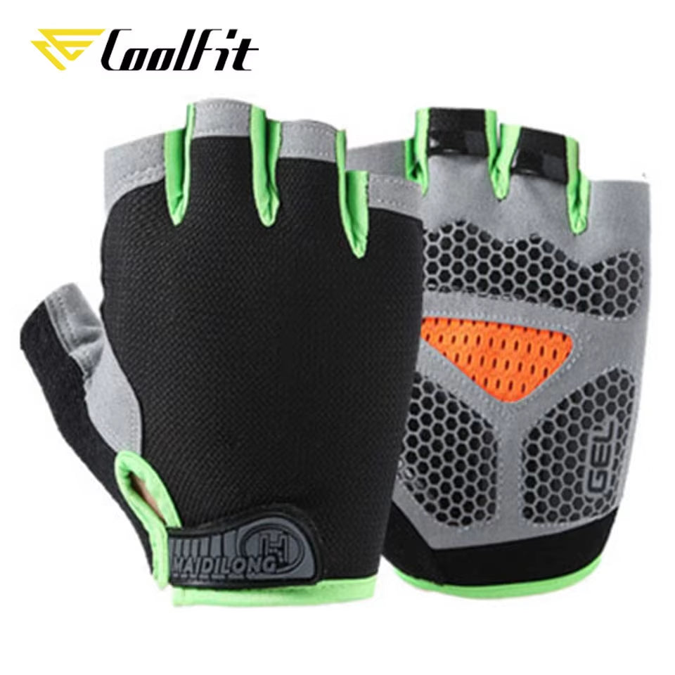 Breathable Fitness Gloves Silicone Palm Hollow Back Gym Gloves Weightlifting Workout Dumbbell Crossfit Bodybuilding