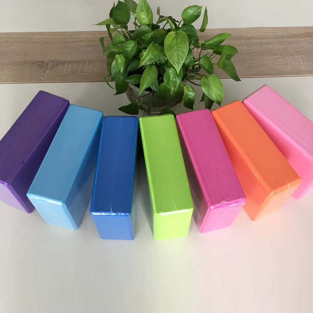 2Pcs Yoga Block EVA Foam Brick Stretching Aid Gym Pilates Exercise Fitness Tool Yoga Block Exercise Fitness Sport