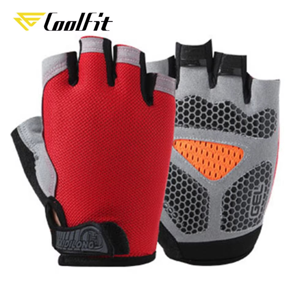 Breathable Fitness Gloves Silicone Palm Hollow Back Gym Gloves Weightlifting Workout Dumbbell Crossfit Bodybuilding