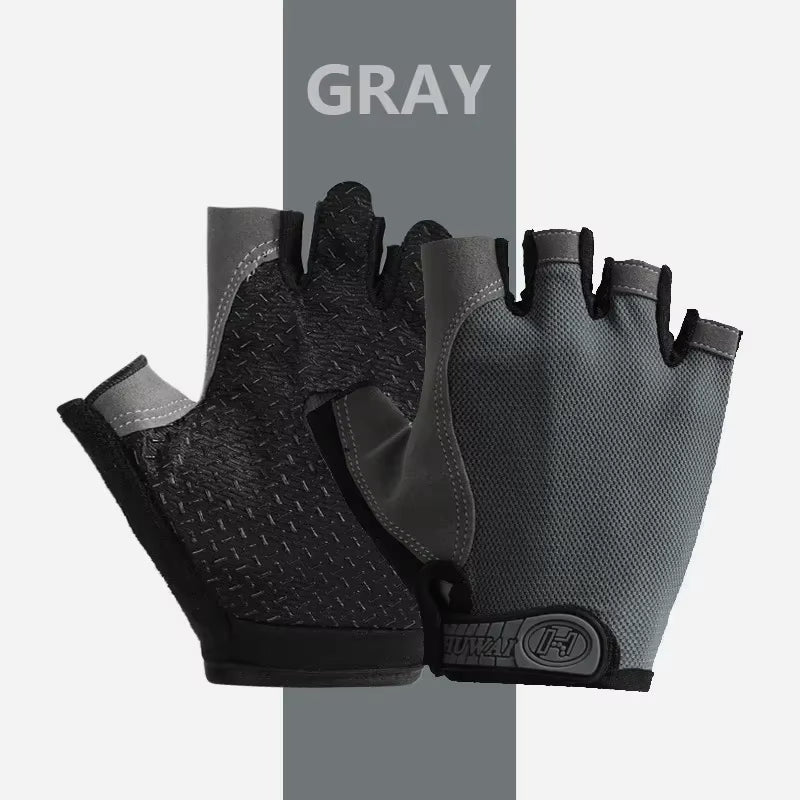 Fingerless Gym Training Gloves for Men Women Cycling Gloves Sports Fitness Motorcycle Mtb Anti-Slip Gloves Bicycle Accessories