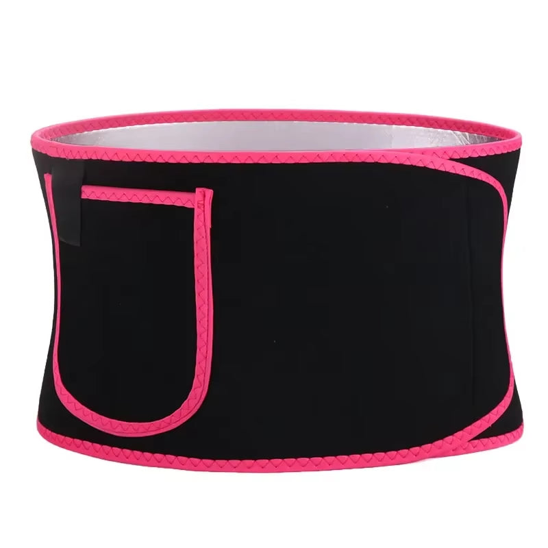 Sweat Waist Trimmer for Women and Men, Promotes Sweat Wrap Exercise and Fitness Workout Belt, Abdominal Trainer,Phone Pocket