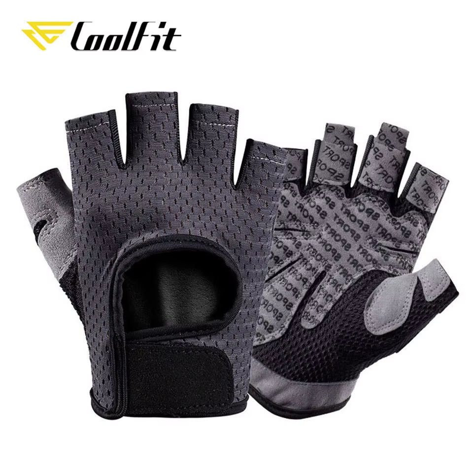 Breathable Fitness Gloves Silicone Palm Hollow Back Gym Gloves Weightlifting Workout Dumbbell Crossfit Bodybuilding