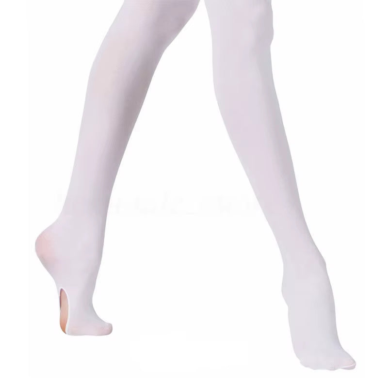 New Hot Kids Adults Convertible Tights Dance Stocking Ballet Pantyhose Candy Color Solid Ballet Dance Tights