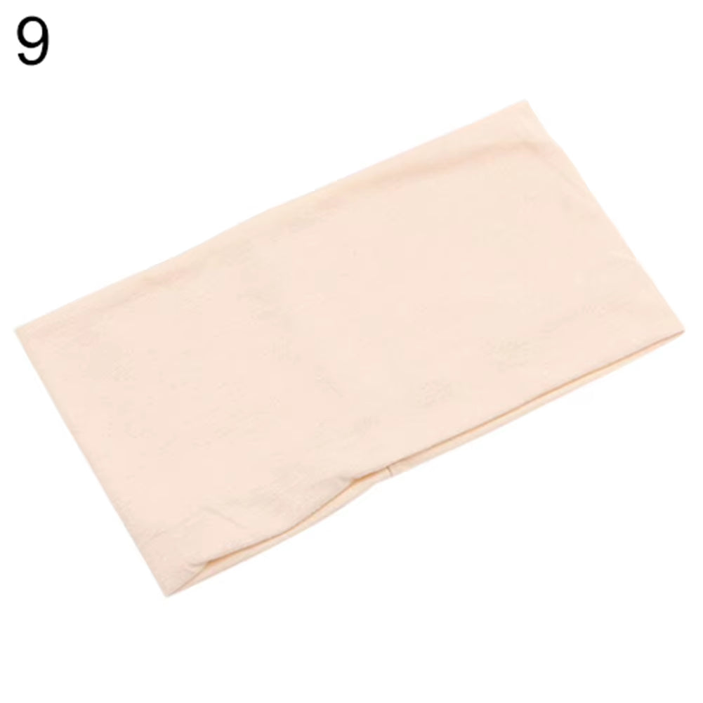 Women Candy Color Wide Yoga Headband Stretch Hairband Elastic Hair Bands Turban Fashion Girls Hairband Hair Accessories