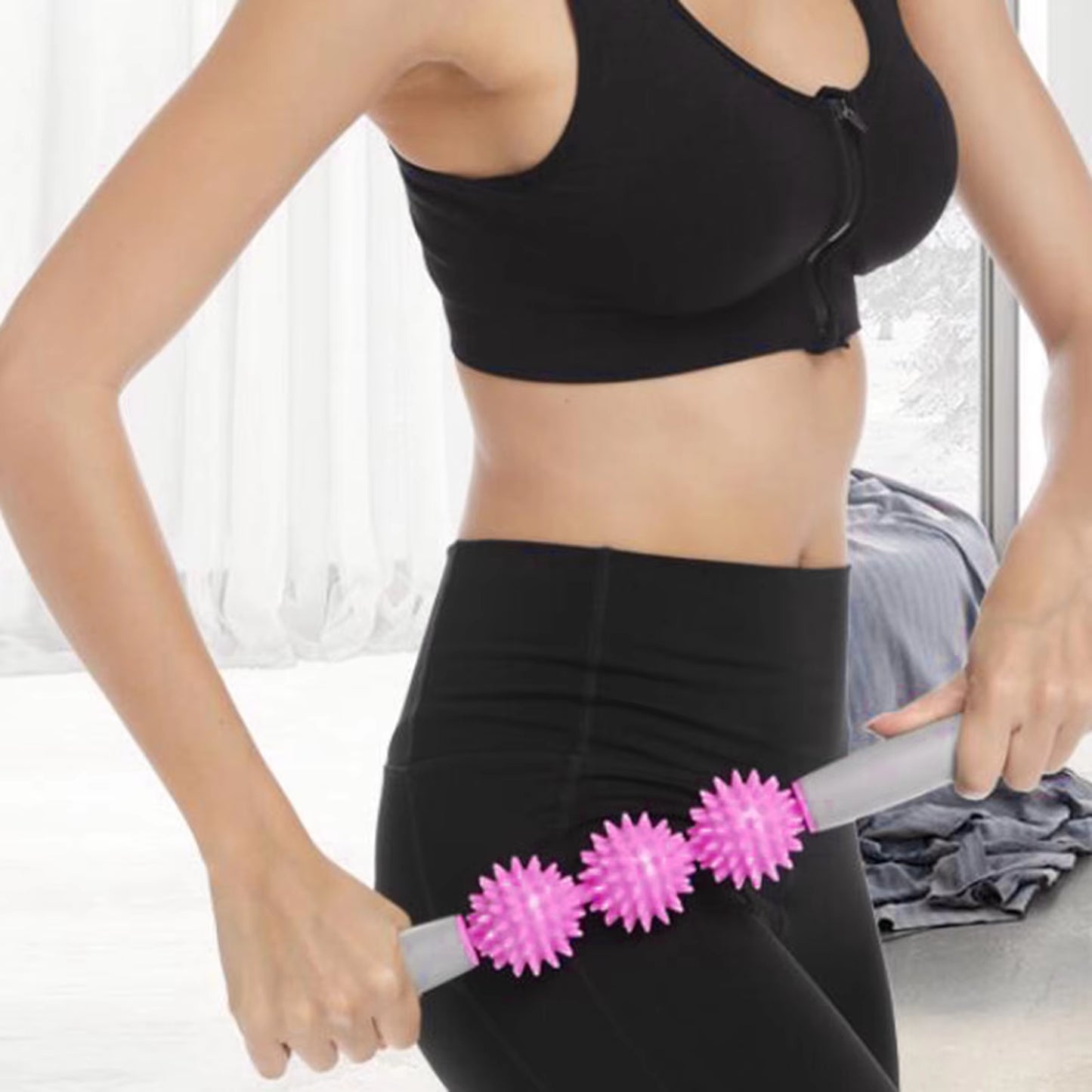 Pressure Point Muscle Roller Stick Cellulite Releasing Cramps Leg Cramps Feet Neck Massager Deep Tissue Fascia Fat Remover