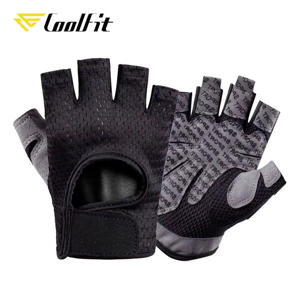 Breathable Fitness Gloves Silicone Palm Hollow Back Gym Gloves Weightlifting Workout Dumbbell Crossfit Bodybuilding