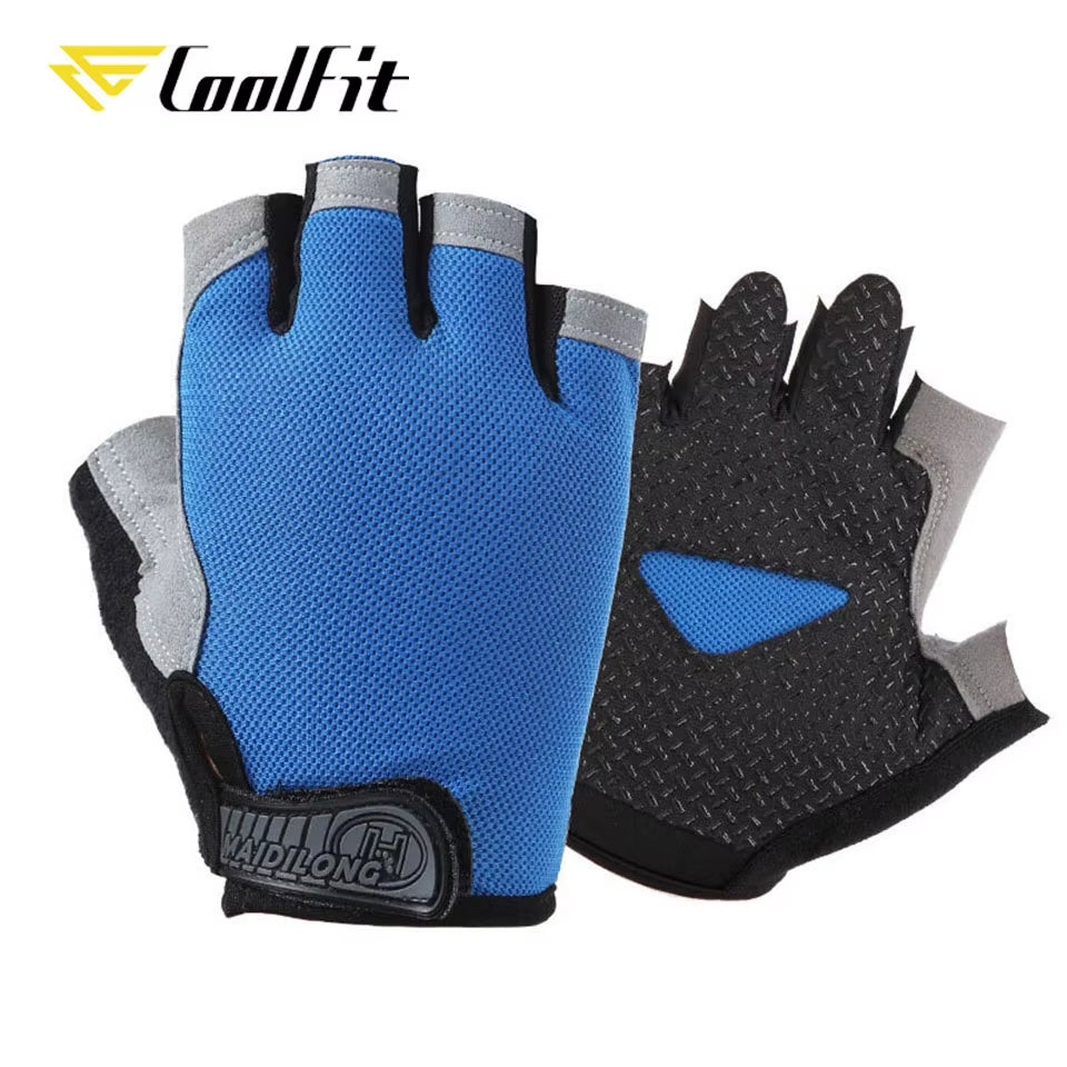 Breathable Fitness Gloves Silicone Palm Hollow Back Gym Gloves Weightlifting Workout Dumbbell Crossfit Bodybuilding