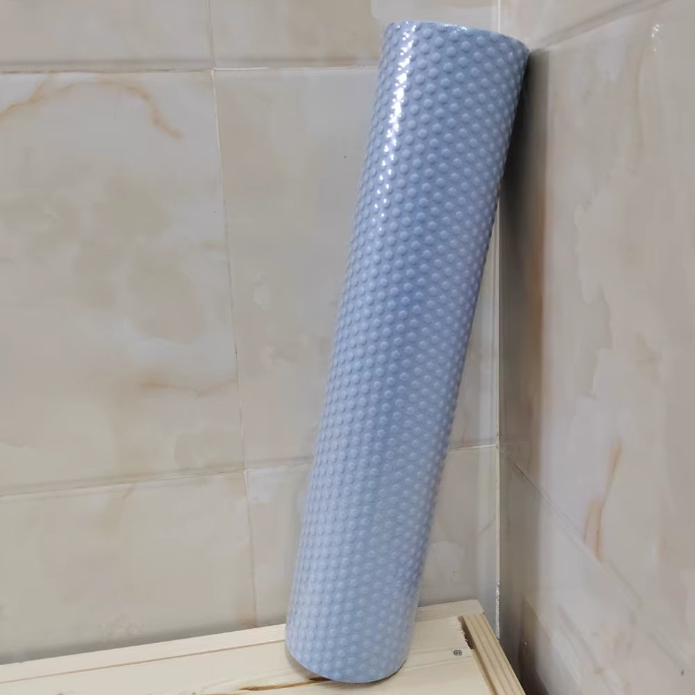 Yoga Roller round Enhanced Home Workouts EVA Foam Cylinder Hexagonal Roller for Pilates Exercise Diameter 9.5Cm Length 45Cm