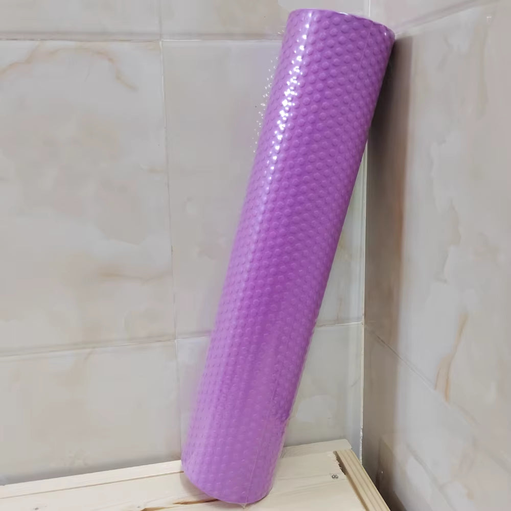 Yoga Roller round Enhanced Home Workouts EVA Foam Cylinder Hexagonal Roller for Pilates Exercise Diameter 9.5Cm Length 45Cm