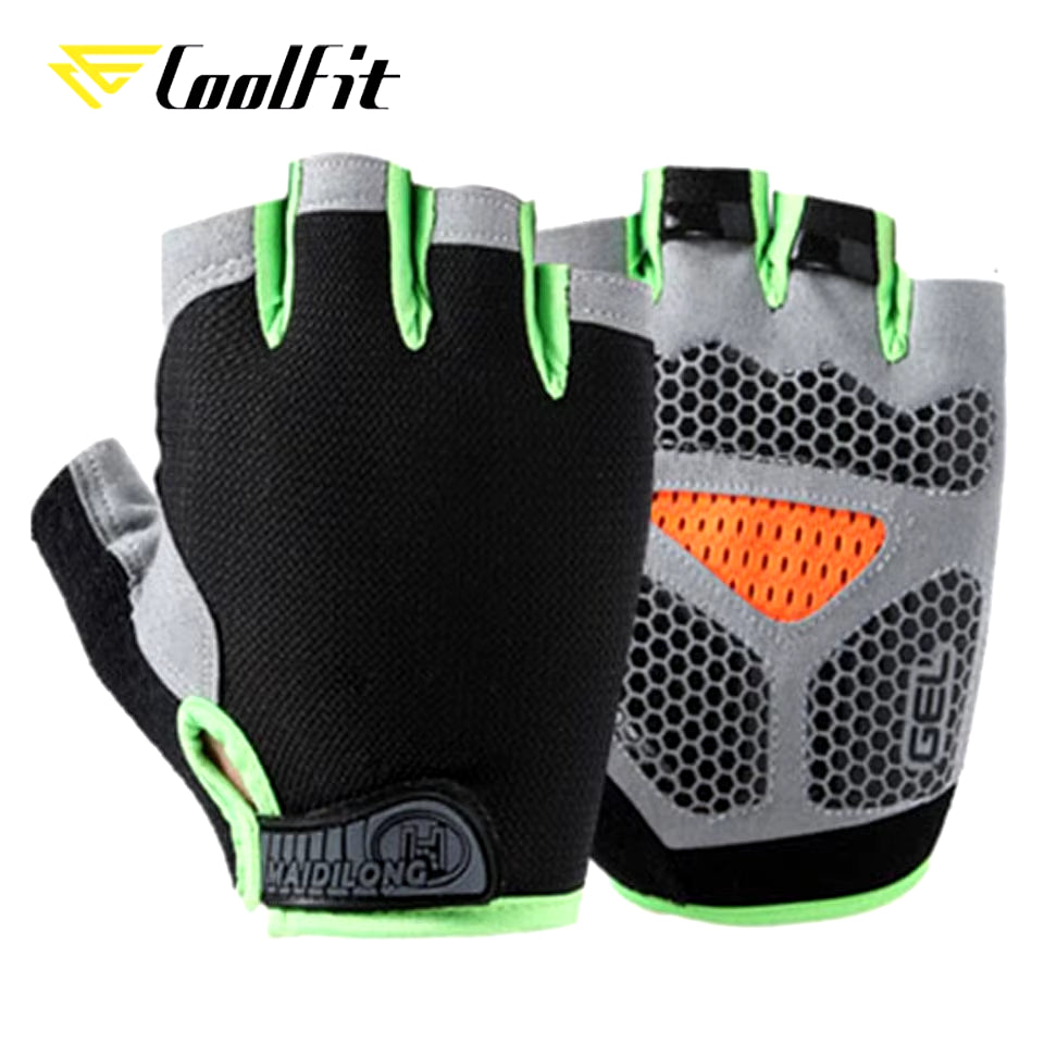 Breathable Fitness Gloves Silicone Palm Hollow Back Gym Gloves Weightlifting Workout Dumbbell Crossfit Bodybuilding
