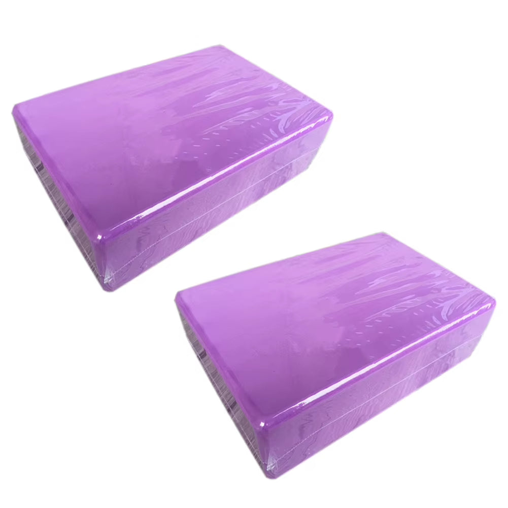 2Pcs Yoga Block EVA Foam Brick Stretching Aid Gym Pilates Exercise Fitness Tool Yoga Block Exercise Fitness Sport