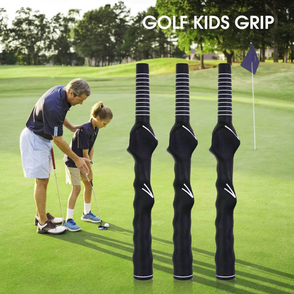 Club Grip Kid Right Hand Rubber Grip Trainer anti Slip Swing Exercises Ergonomic Design Beginner Correct Training Golf Grip Golf