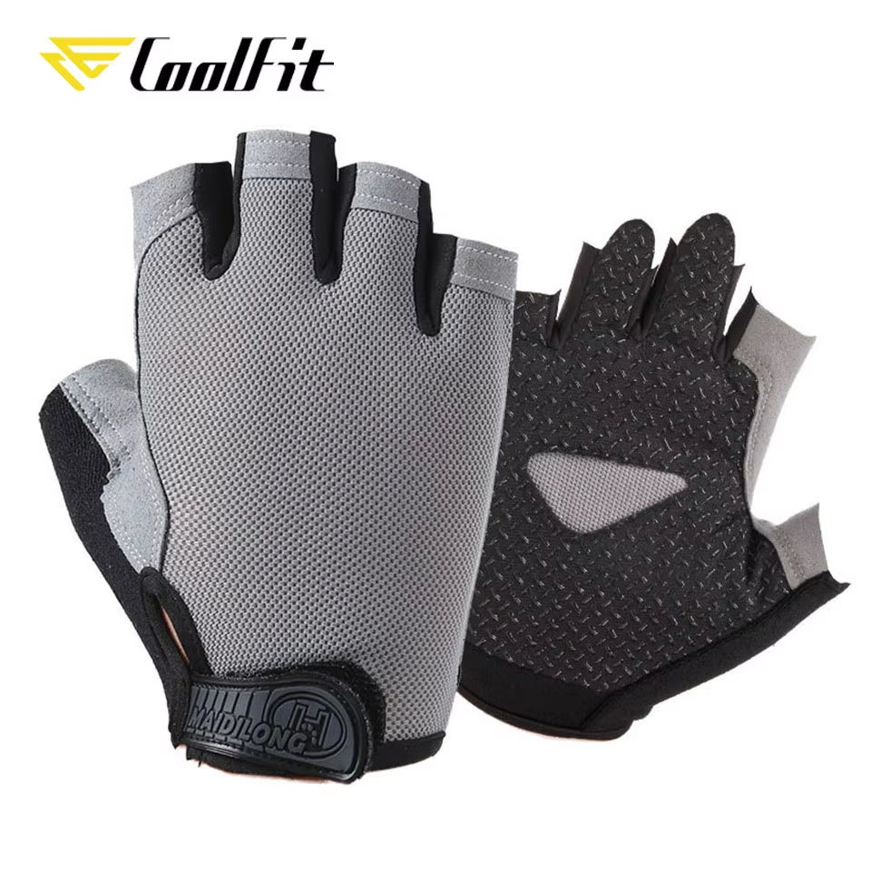 Breathable Fitness Gloves Silicone Palm Hollow Back Gym Gloves Weightlifting Workout Dumbbell Crossfit Bodybuilding