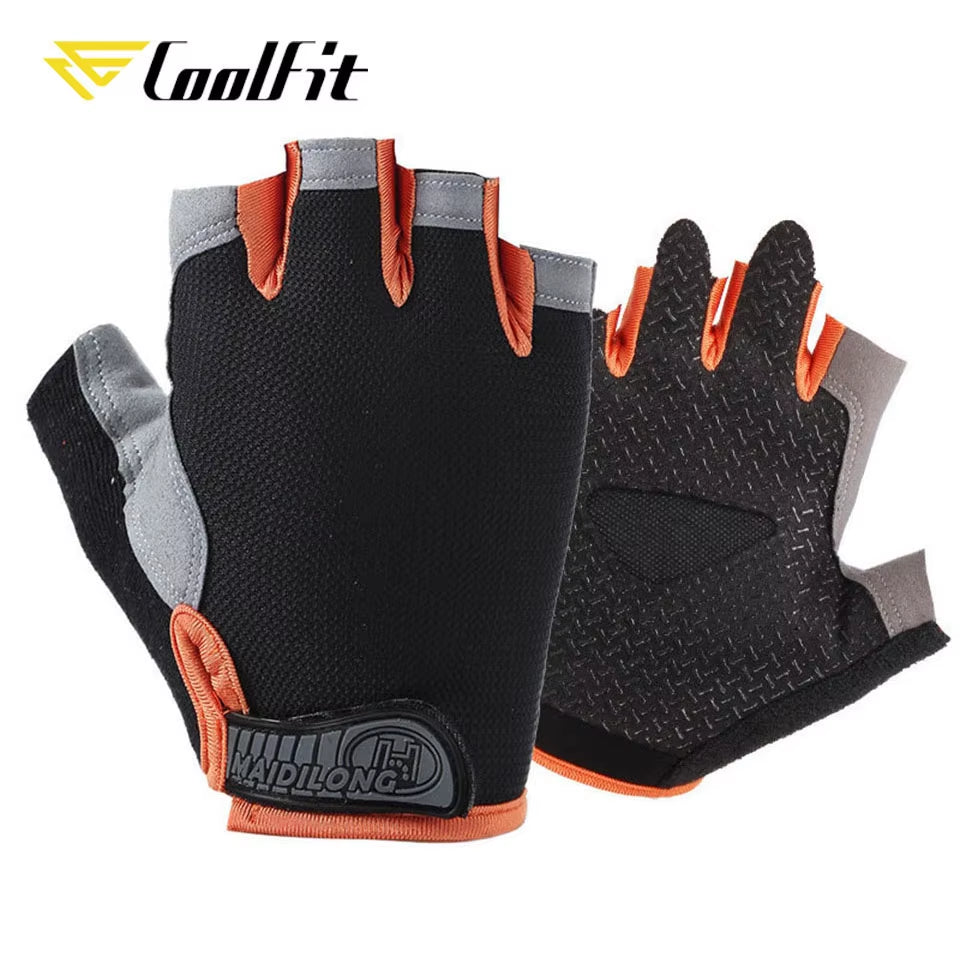 Breathable Fitness Gloves Silicone Palm Hollow Back Gym Gloves Weightlifting Workout Dumbbell Crossfit Bodybuilding