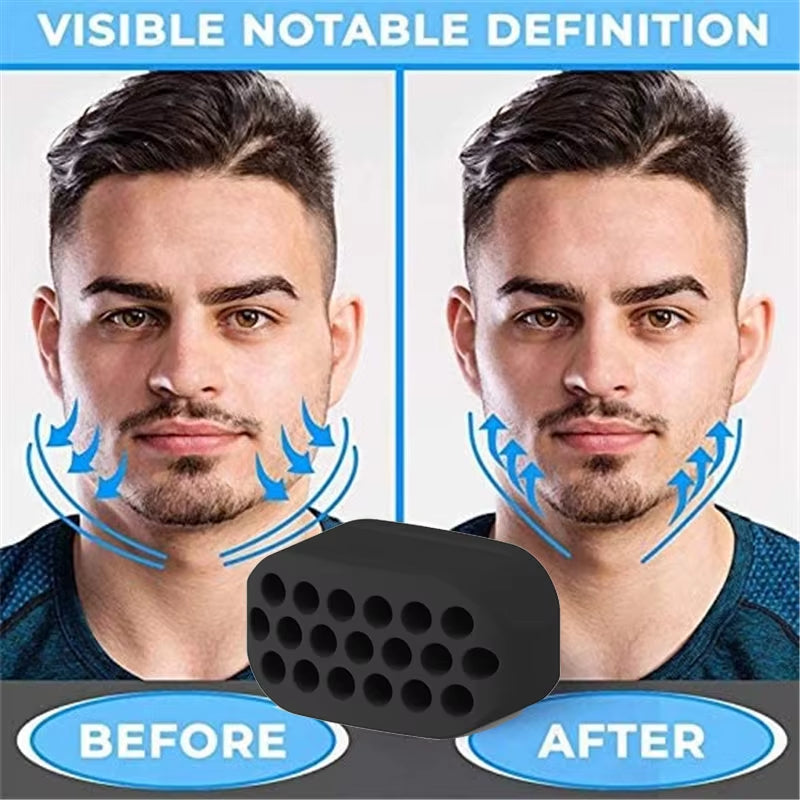 Jaw Exerciser Facial Gym Fitness Ball Jawline Muscle Training Double Chin Reducer Neck Face Slimming Mouth Jawliner