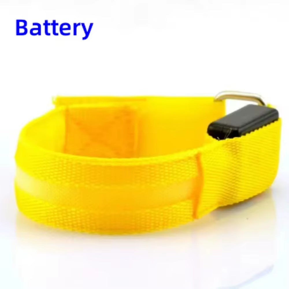 Night Sport Running Cycling LED Flashing Wristband USB Rechargeable Armband Outdoor Safety Arm Leg Warning Wrist Strap Light