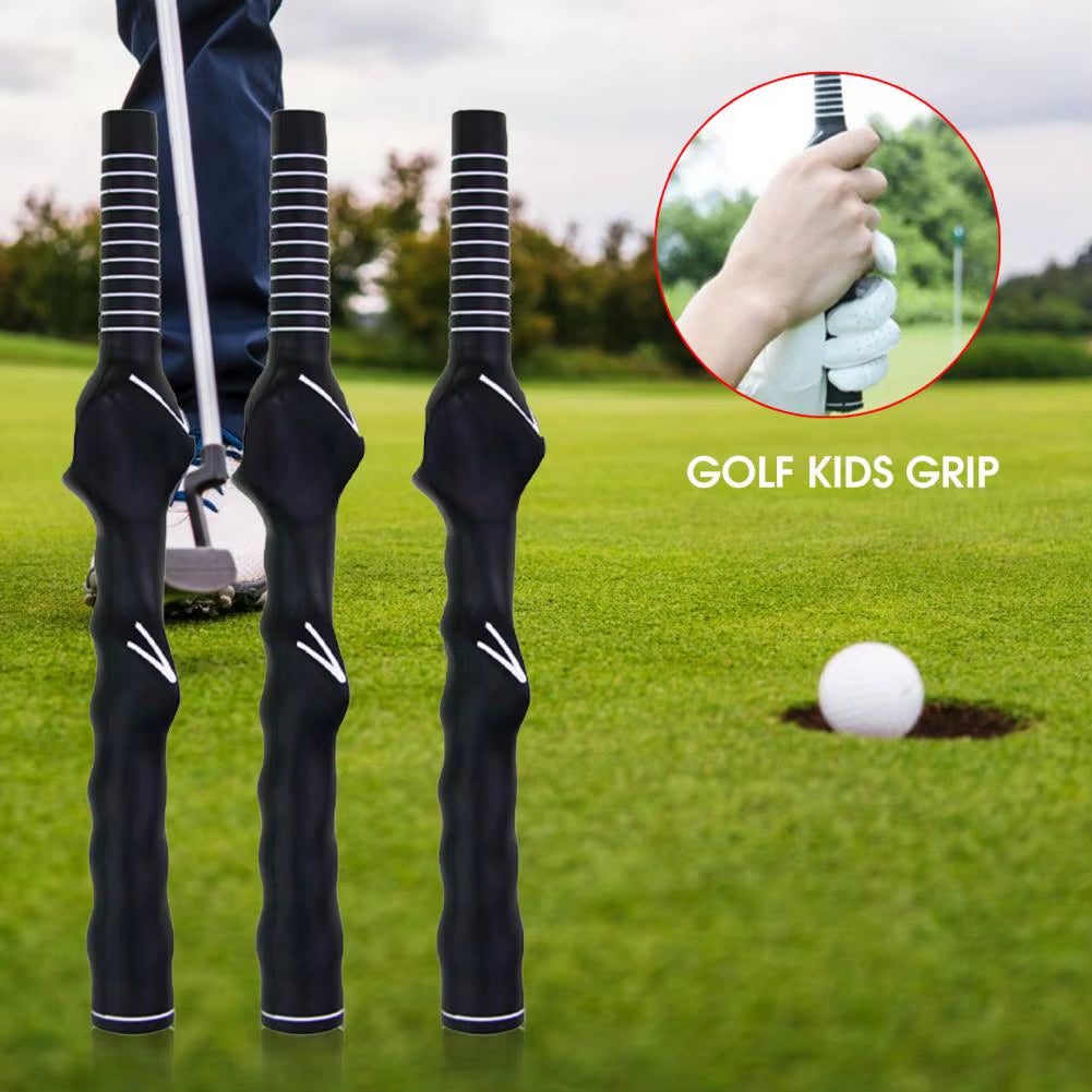Club Grip Kid Right Hand Rubber Grip Trainer anti Slip Swing Exercises Ergonomic Design Beginner Correct Training Golf Grip Golf