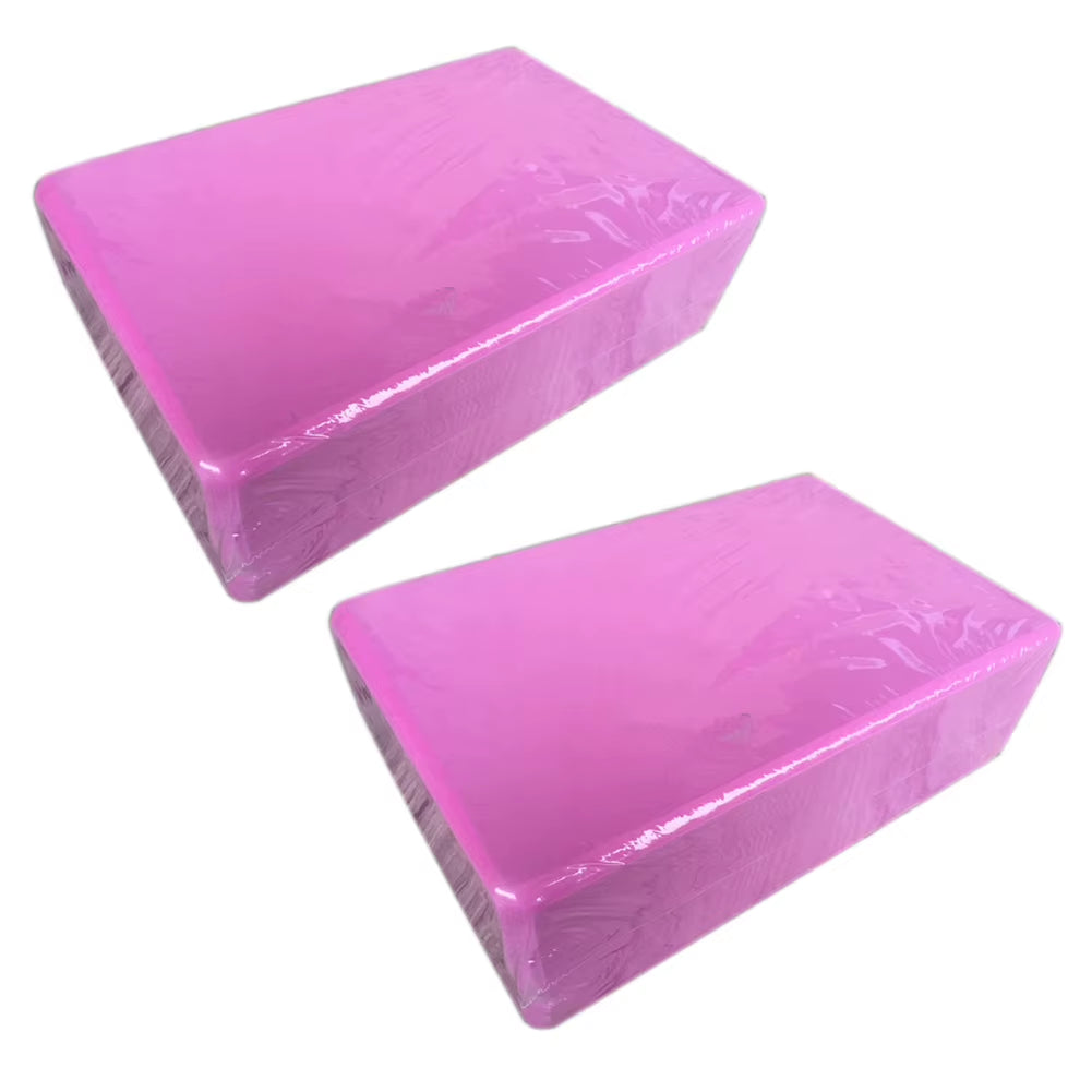 2Pcs Yoga Block EVA Foam Brick Stretching Aid Gym Pilates Exercise Fitness Tool Yoga Block Exercise Fitness Sport