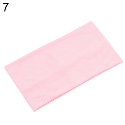 Women Candy Color Wide Yoga Headband Stretch Hairband Elastic Hair Bands Turban Fashion Girls Hairband Hair Accessories