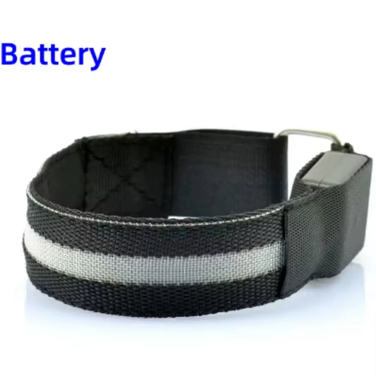 Night Sport Running Cycling LED Flashing Wristband USB Rechargeable Armband Outdoor Safety Arm Leg Warning Wrist Strap Light