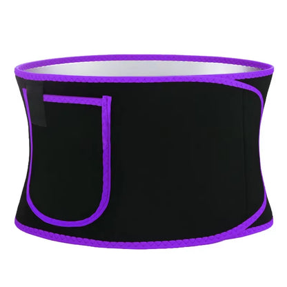 Sweat Waist Trimmer for Women and Men, Promotes Sweat Wrap Exercise and Fitness Workout Belt, Abdominal Trainer，Phone Pocket