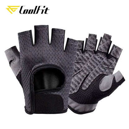 Breathable Fitness Gloves Silicone Palm Hollow Back Gym Gloves Weightlifting Workout Dumbbell Crossfit Bodybuilding