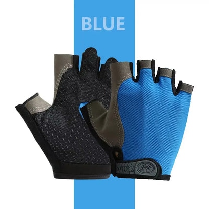 Fingerless Gym Training Gloves for Men Women Cycling Gloves Sports Fitness Motorcycle Mtb Anti-Slip Gloves Bicycle Accessories
