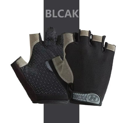 Fingerless Gym Training Gloves for Men Women Cycling Gloves Sports Fitness Motorcycle Mtb Anti-Slip Gloves Bicycle Accessories