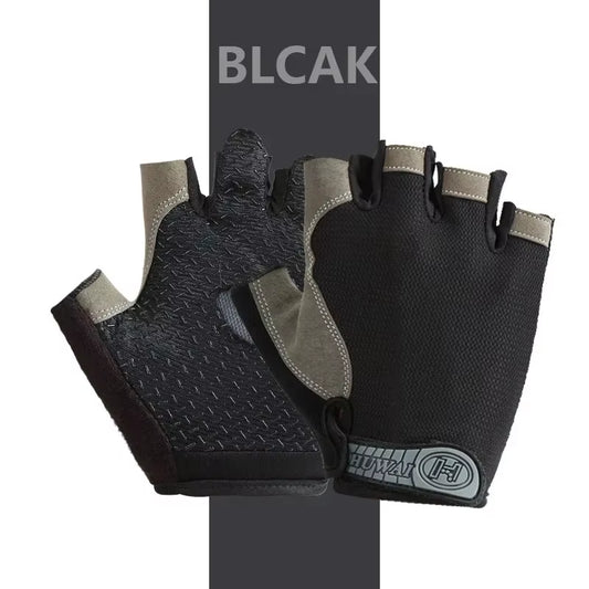 Fingerless Gym Training Gloves for Men Women Cycling Gloves Sports Fitness Motorcycle Mtb Anti-Slip Gloves Bicycle Accessories