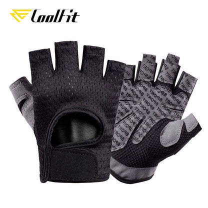 Breathable Fitness Gloves Silicone Palm Hollow Back Gym Gloves Weightlifting Workout Dumbbell Crossfit Bodybuilding