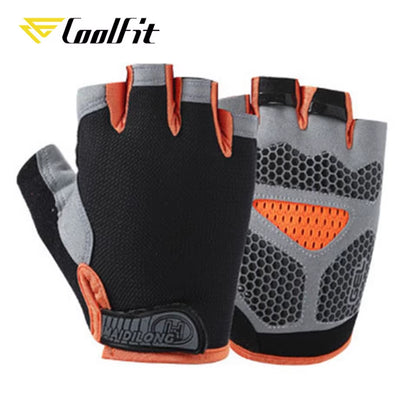 Breathable Fitness Gloves Silicone Palm Hollow Back Gym Gloves Weightlifting Workout Dumbbell Crossfit Bodybuilding