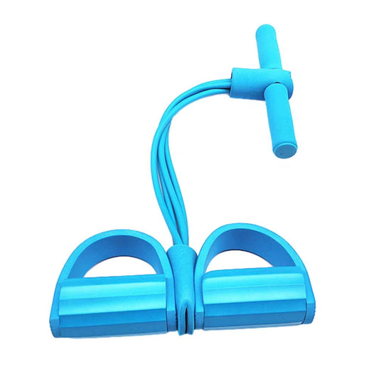 Tension Rope Sit-Up Handle Waist Abdomen Exercise Training Elastic Yoga Pedal Puller Resistance Band Fitness Equipment