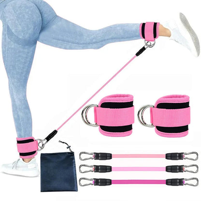Fitness Workout Exercise Equipment Resistance Band Set Ankle Straps Yoga Elastic Fitness Bands for Gym Man and Woman Sport
