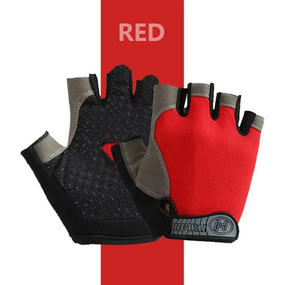 Fingerless Gym Training Gloves for Men Women Cycling Gloves Sports Fitness Motorcycle Mtb Anti-Slip Gloves Bicycle Accessories