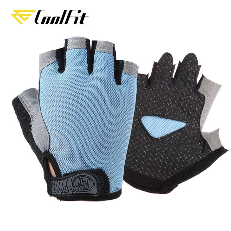 Breathable Fitness Gloves Silicone Palm Hollow Back Gym Gloves Weightlifting Workout Dumbbell Crossfit Bodybuilding